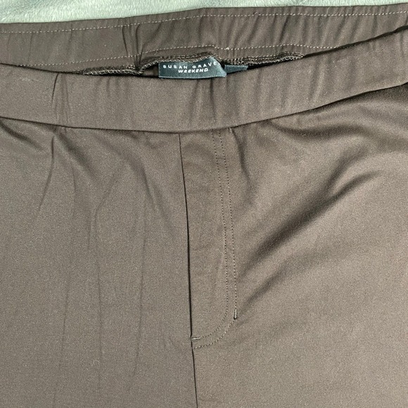 Susan Graver Weekend Womens Pant Size 3X Brown Elastic‎ Waist Stretch Casual - Picture 2 of 12